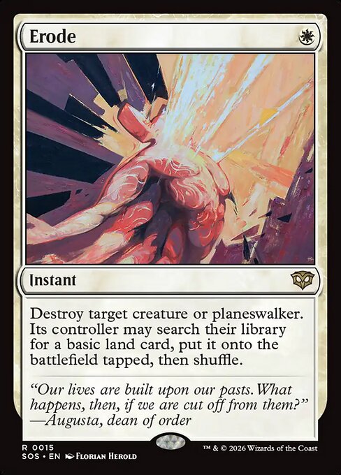 Erode - Secrets of Strixhaven (SOS) #15 [Foil] [Foil]