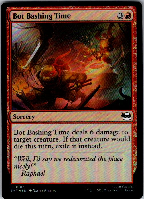 Bot Bashing Time [Foil] - Teenage Mutant Ninja Turtles (TMT) #85 [Foil]