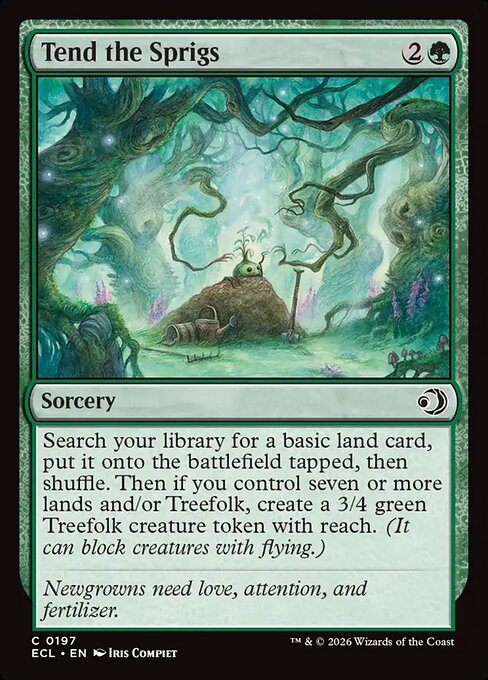 Tend the Sprigs - Lorwyn Eclipsed (ecl) #197
