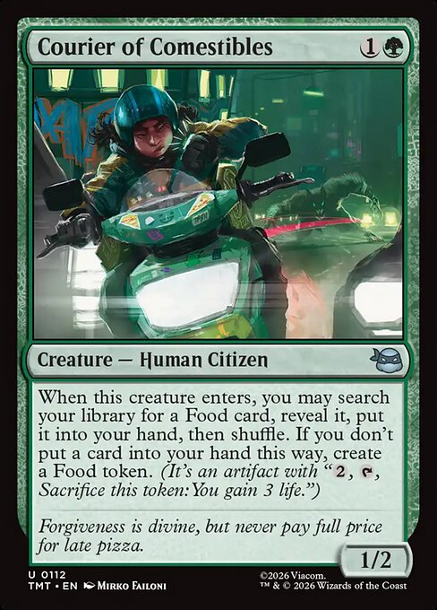 Courier of Comestibles - Teenage Mutant Ninja Turtles () #112 [Foil] [Foil]