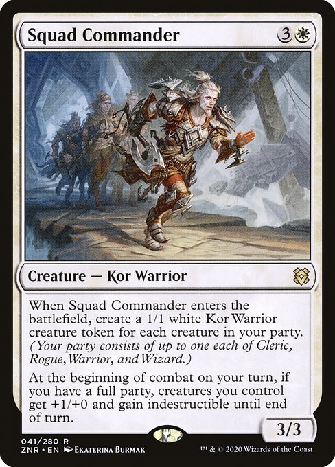 Squad Commander - Zendikar Rising (ZNR) #41 [Foil] [Foil]