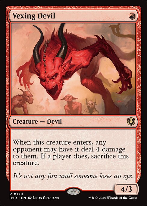 Vexing Devil - Innistrad Remastered (inr) #178 [Foil] [Foil]