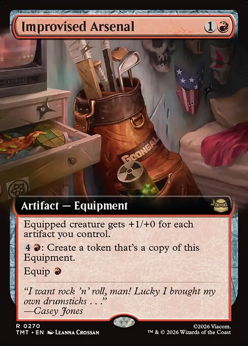 Improvised Arsenal - Teenage Mutant Ninja Turtles () #270 [Foil] [Foil]