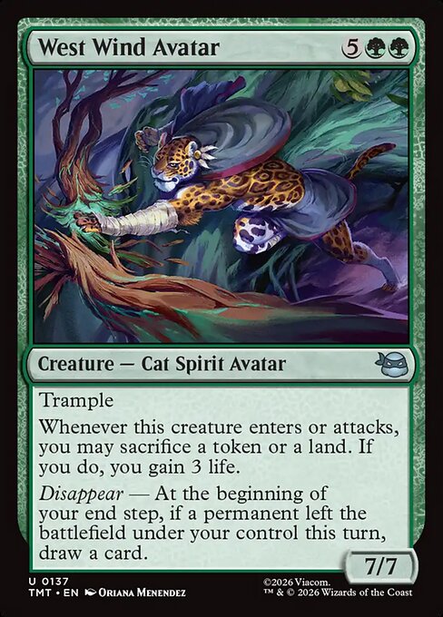 West Wind Avatar - Teenage Mutant Ninja Turtles () #137 [Foil] [Foil]