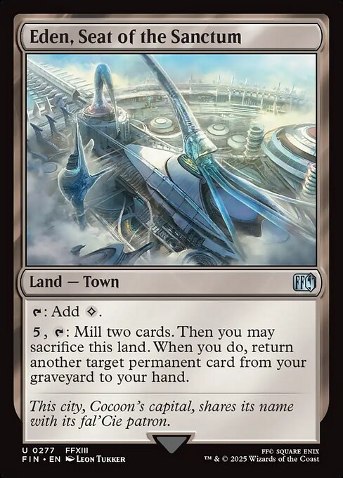 Eden, Seat of the Sanctum - Final Fantasy (FIN) #277 [Foil] [Foil]