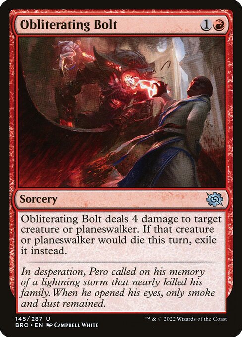 Obliterating Bolt - The Brothers' War (BRO) #145