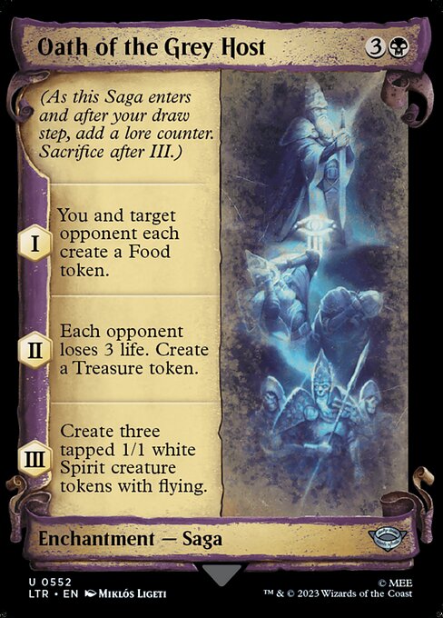 Oath of the Grey Host - The Lord of the Rings: Tales of Middle-earth (ltr) #552 [Foil] [Foil]