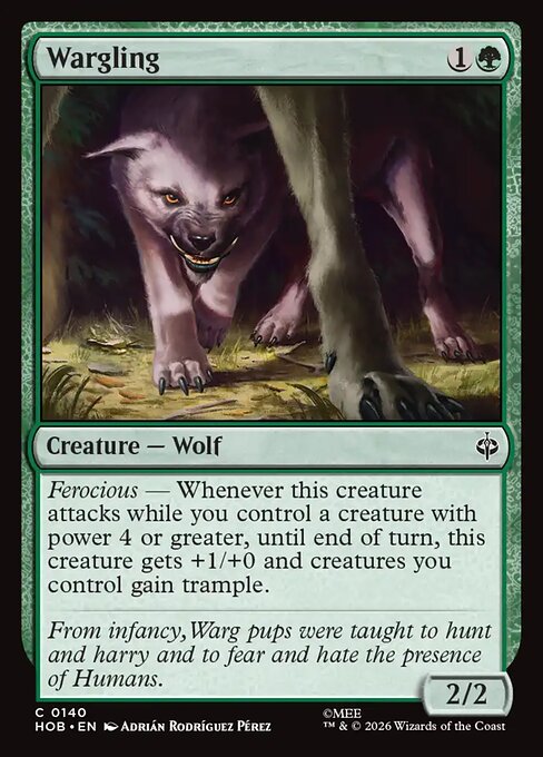 Wargling - The Hobbit (HOB) #140 [Foil] [Foil]