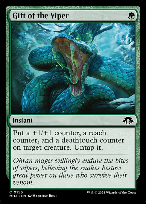Gift of the Viper - Modern Horizons 3 (mh3) #156 [Foil] [Foil]