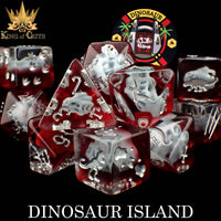 DNDDICEWHOLESALE.COM - Dinosaur Island - 11 Dice Set
