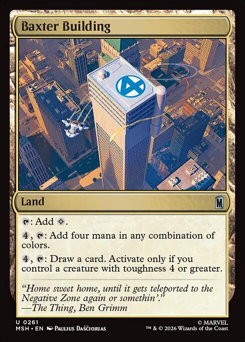 Baxter Building - Marvel Super Heroes (MSH) #261