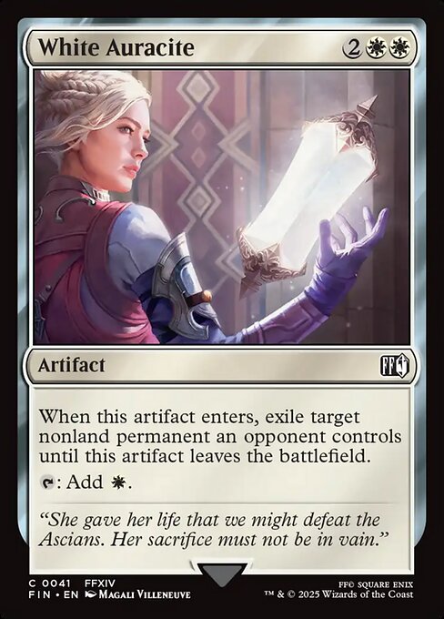 White Auracite - Final Fantasy (FIN) #41 [Foil] [Foil]