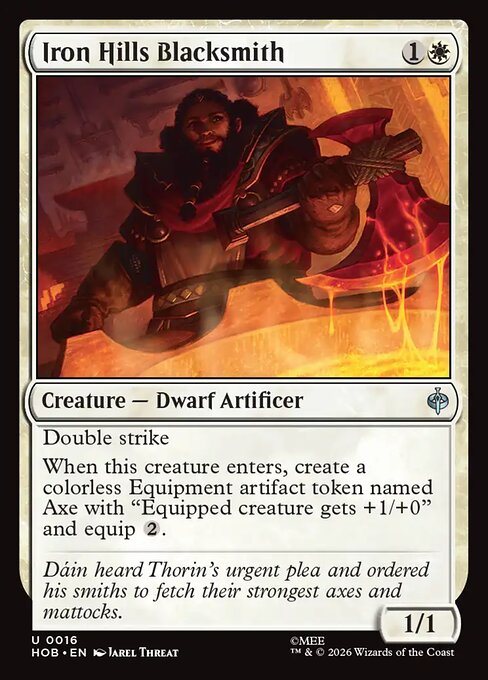 Iron Hills Blacksmith - The Hobbit (hob) #16 [Foil] [Foil]
