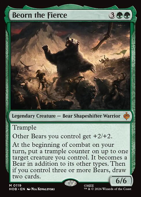 Beorn the Fierce - The Hobbit (hob) #119 [Foil] [Foil]