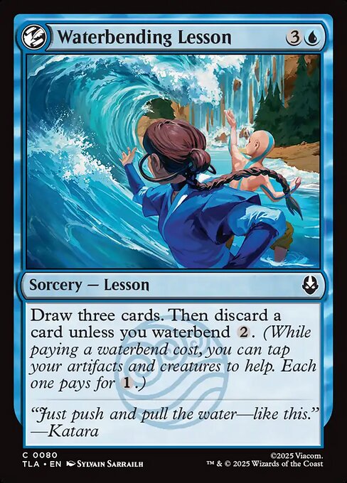 Waterbending Lesson - Avatar: The Last Airbender () #80 [Foil] [Foil]