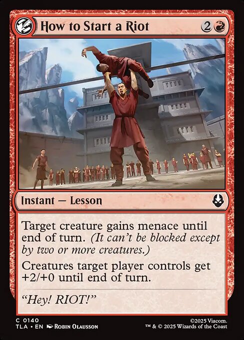 How to Start a Riot - Avatar: The Last Airbender () #140 [Foil] [Foil]