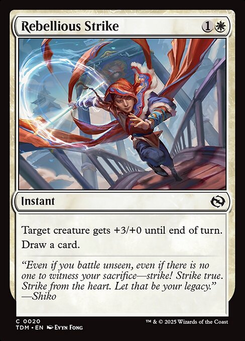 Rebellious Strike - Tarkir: Dragonstorm () #20 [Foil] [Foil]