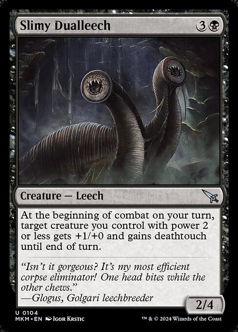 Slimy Dualleech - Murders at Karlov Manor (MKM) #104 [Foil] [Foil]