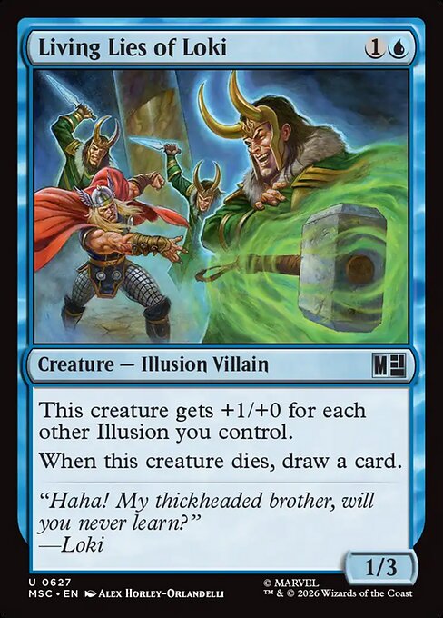 Living Lies of Loki - Marvel Super Heroes Commander () #627 [Foil] [Foil]