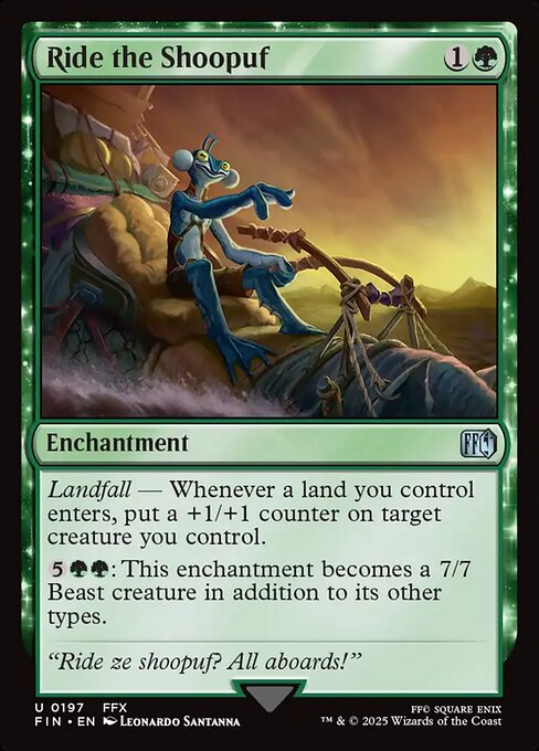 Ride the Shoopuf - Final Fantasy (FIN) #197 [Foil] [Foil]