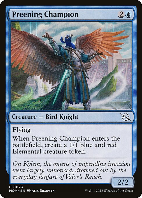Preening Champion - March of the Machine (MOM) #73 [Foil] [Foil]