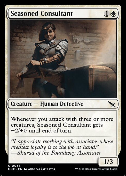 Seasoned Consultant - Murders at Karlov Manor (MKM) #33 [Foil] [Foil]