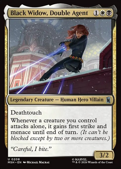 Black Widow, Double Agent - Marvel Super Heroes () #208 [Foil] [Foil]