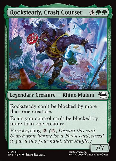 Rocksteady, Crash Courser - Teenage Mutant Ninja Turtles () #131 [Foil] [Foil]