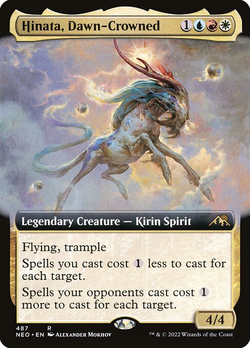 Hinata, Dawn-Crowned - Kamigawa: Neon Dynasty (NEO) #487 [Foil] [Foil]