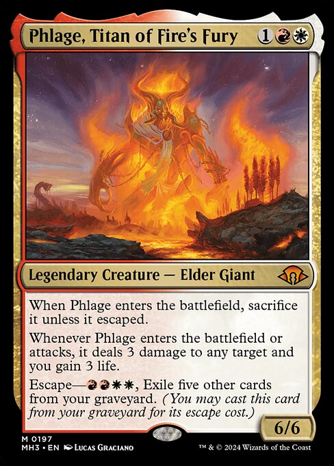 Phlage, Titan of Fire's Fury - Modern Horizons 3 (mh3) #197