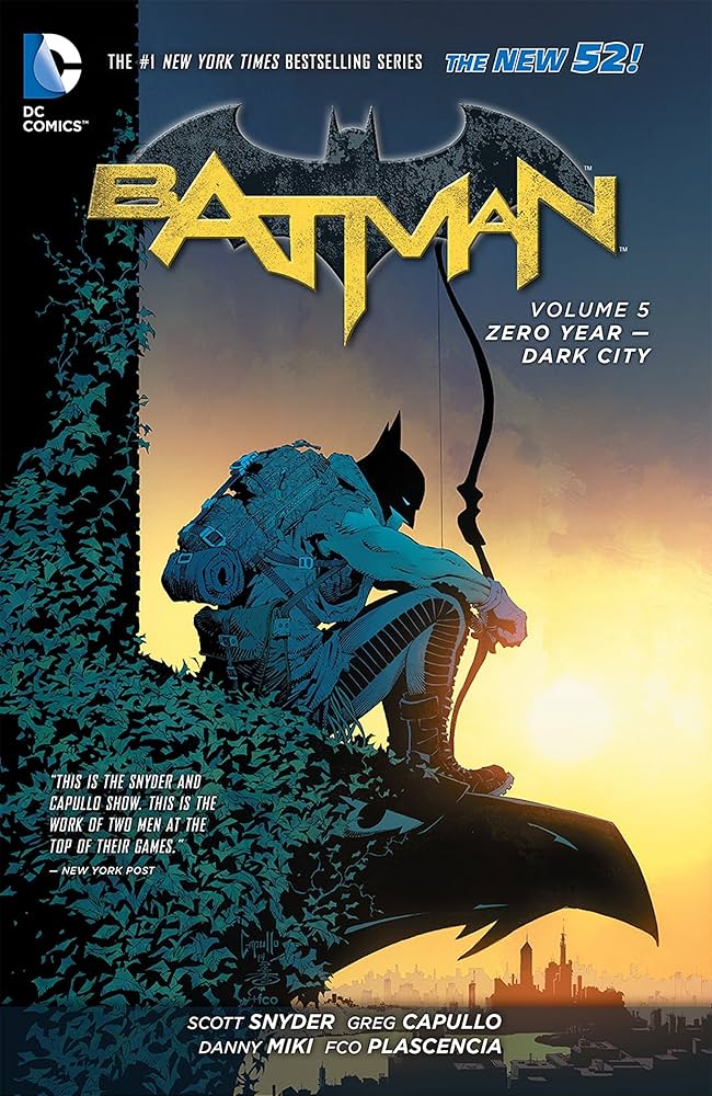Batman Vol. 5: Zero Year - Dark City (The New 52) (Batman: the New 52!) Hardcover – October 7, 2014 by Scott Snyder (Author), Greg Capullo (Illustrator) 4.7 4.7 out of 5 stars   (2,242) Part of