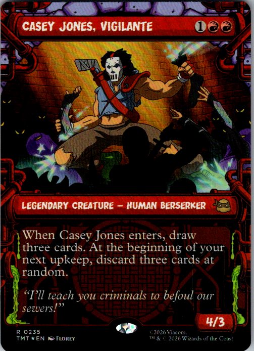 Casey Jones, Vigilante [Foil] - Teenage Mutant Ninja Turtles (TMT) #235 [Foil]