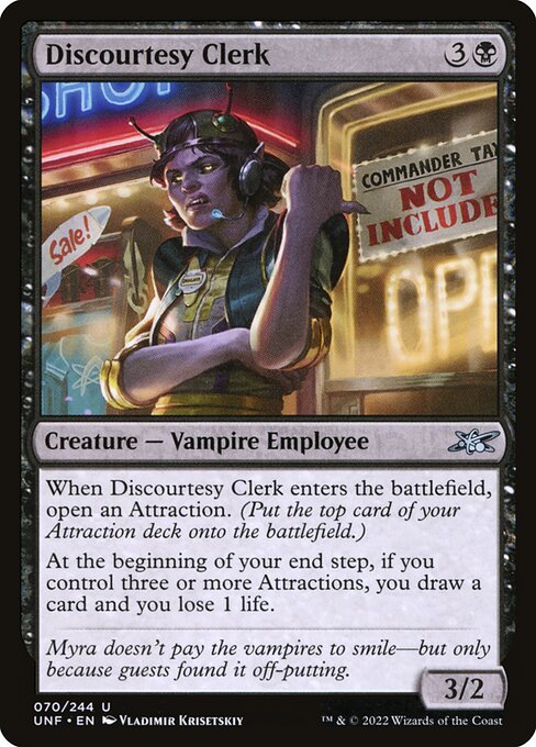 Discourtesy Clerk - Unfinity () #70