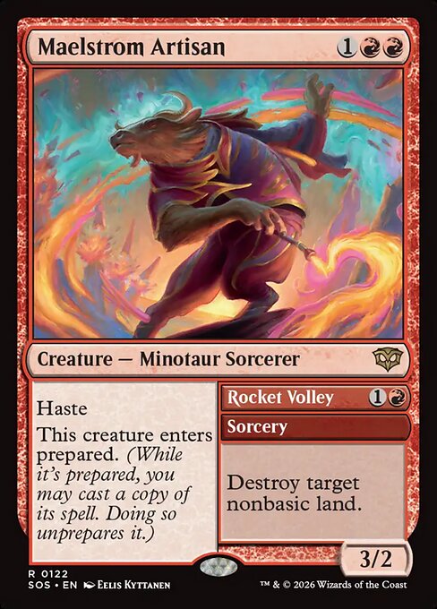 Maelstrom Artisan // Rocket Volley - Secrets of Strixhaven (SOS) #122 [Foil] [Foil]