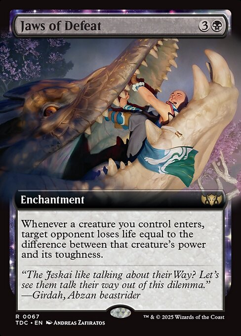 Jaws of Defeat - Tarkir: Dragonstorm Commander () #67