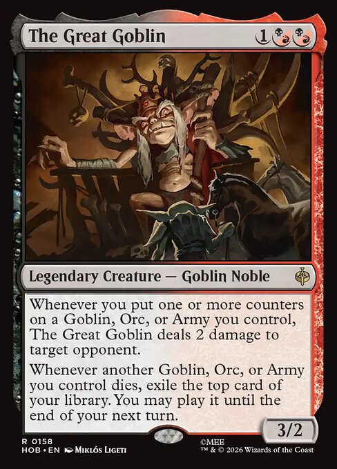 The Great Goblin - The Hobbit (hob) #158 [Foil] [Foil]