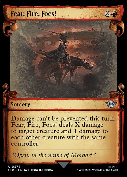 Fear, Fire, Foes! - The Lord of the Rings: Tales of Middle-earth (ltr) #576 [Foil] [Foil]