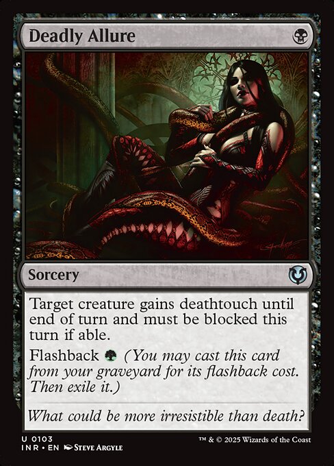 Deadly Allure - Innistrad Remastered (inr) #103 [Foil] [Foil]