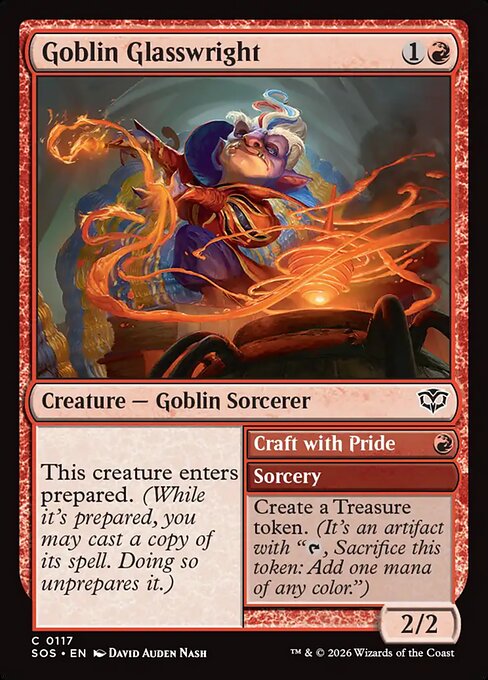 Goblin Glasswright // Craft with Pride - Secrets of Strixhaven () #117 [Foil] [Foil]