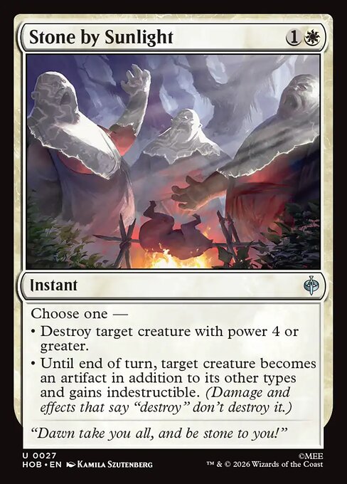 Stone by Sunlight - The Hobbit (hob) #27 [Foil] [Foil]