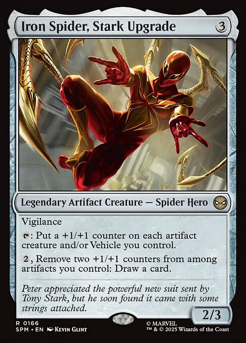 Iron Spider, Stark Upgrade - Marvel's Spider-Man (SPM) #166 [Foil] [Foil]