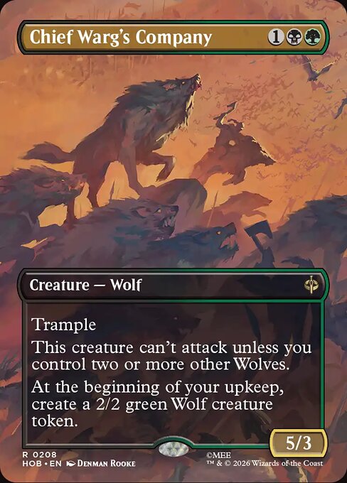 Chief Warg's Company - The Hobbit (hob) #208 [Foil] [Foil]