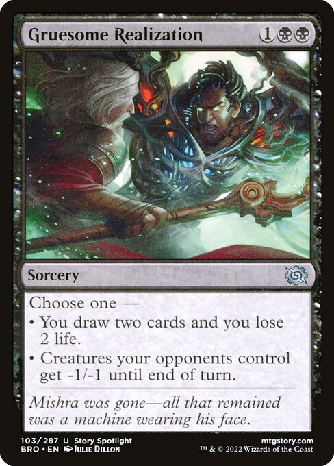 Gruesome Realization - The Brothers' War () #103 [Foil] [Foil]