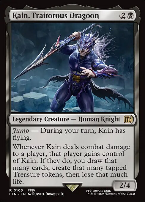 Kain, Traitorous Dragoon - Final Fantasy (FIN) #105 [Foil] [Foil]