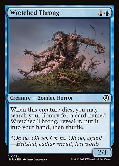 Wretched Throng - Innistrad Remastered (inr) #94 [Foil] [Foil]