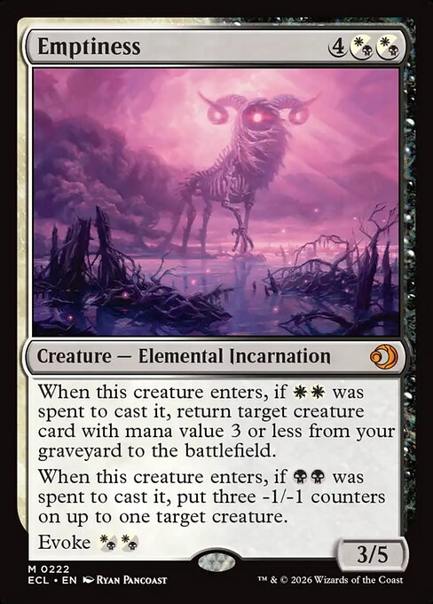 Emptiness - Lorwyn Eclipsed (ECL) #222 [Foil] [Foil]