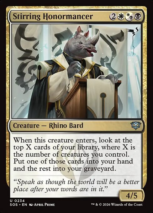 Stirring Honormancer - Secrets of Strixhaven () #234