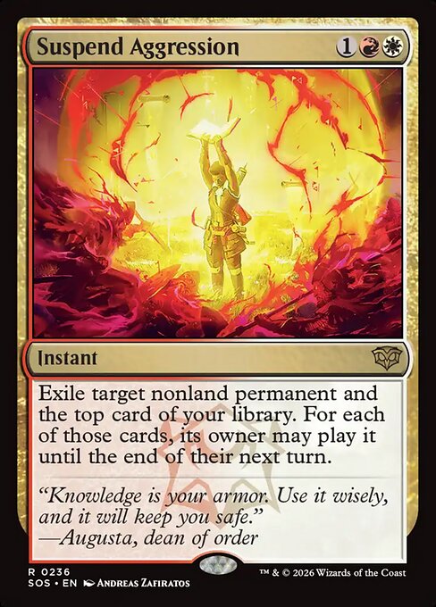 Suspend Aggression - Secrets of Strixhaven (SOS) #236 [Foil] [Foil]
