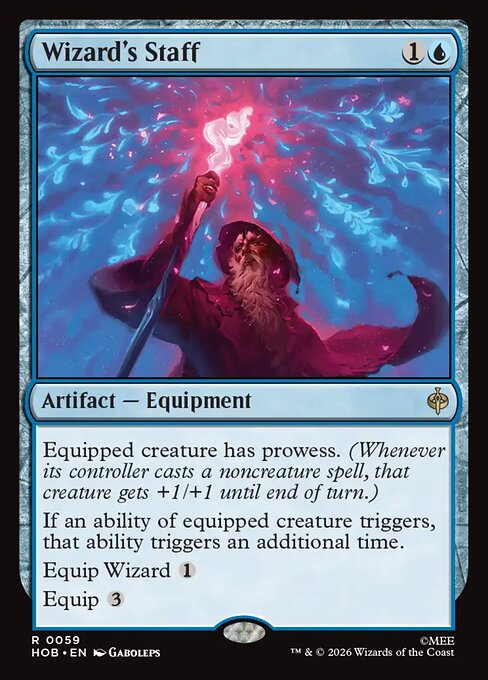 Wizard's Staff - The Hobbit (hob) #59 [Foil] [Foil]