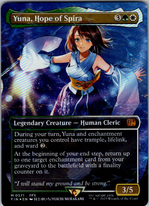 Yuna, Hope of Spira [Foil] - Final Fantasy (FIN) #571 [Foil]